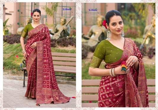 77015 Dolenza Vol 3 Sethnic Dola Silk Sarees