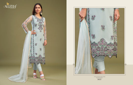 3034 Almora Vol 8 Alizeh Unstitched Suits