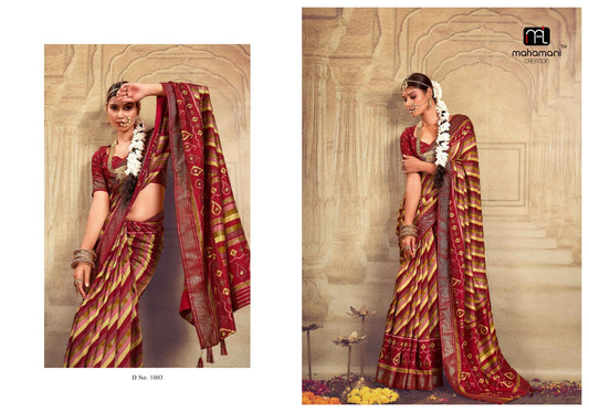 1003 Devnandini Mahamani Creation Sarees