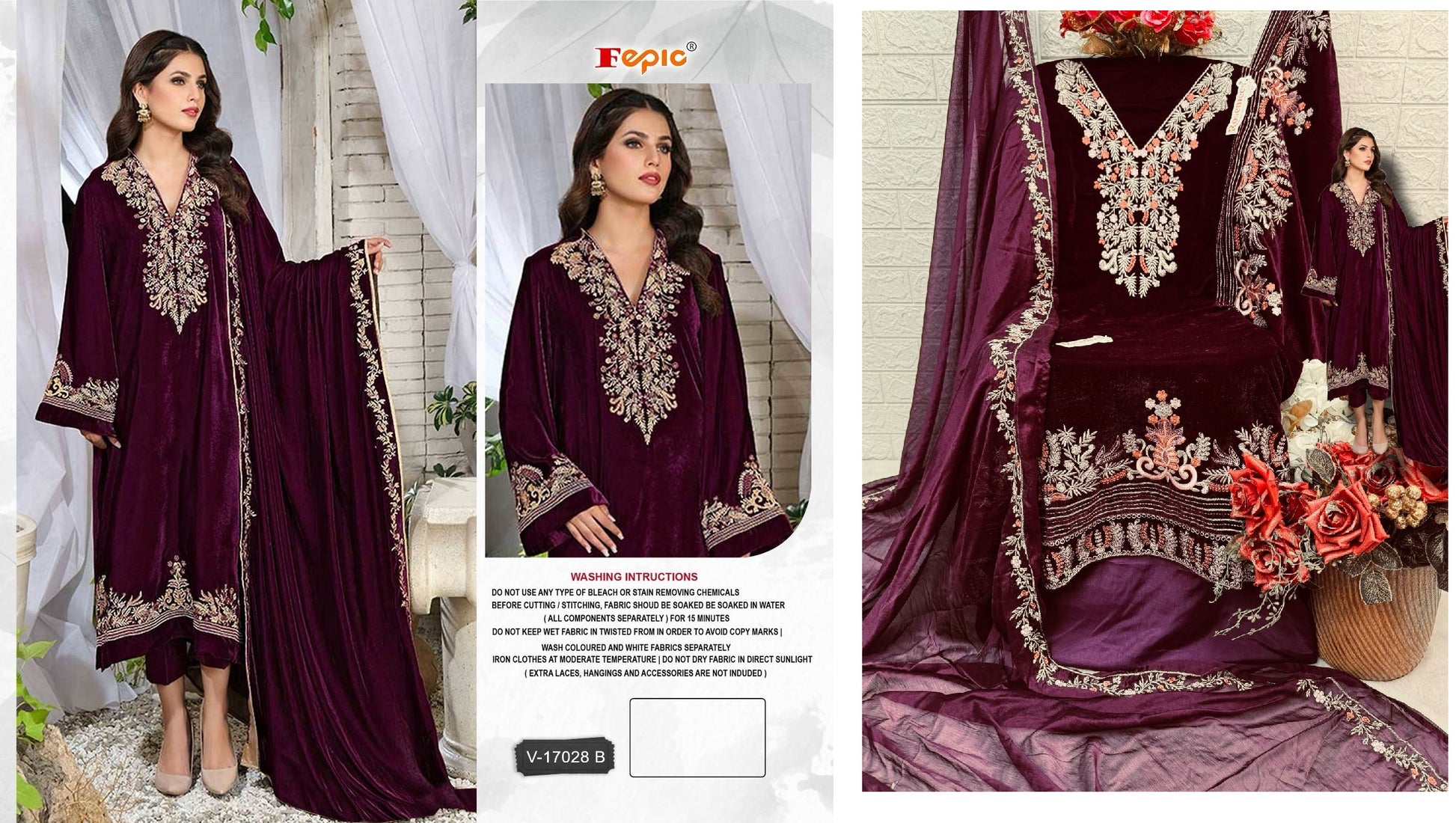 V-17028B Fepic Pakistani Salwar Suits