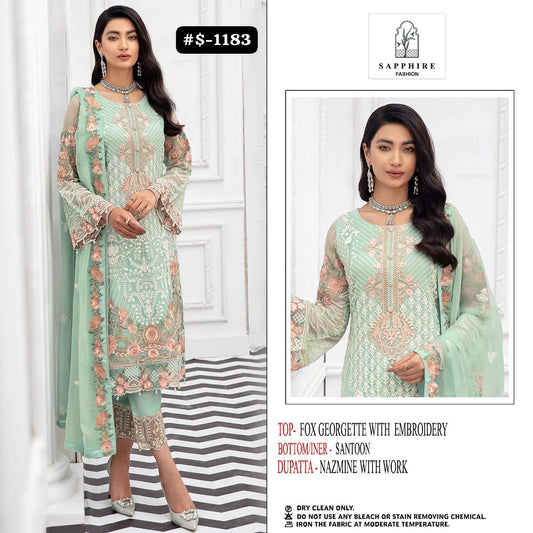 1183 Sapphire Pakistani Salwar Suits