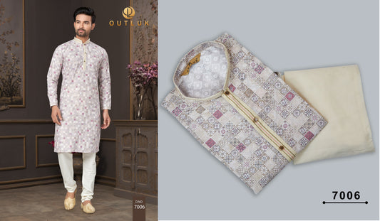 7006 Wedding Collection Vol 7 Outluk Mens Kurta Pyjama
