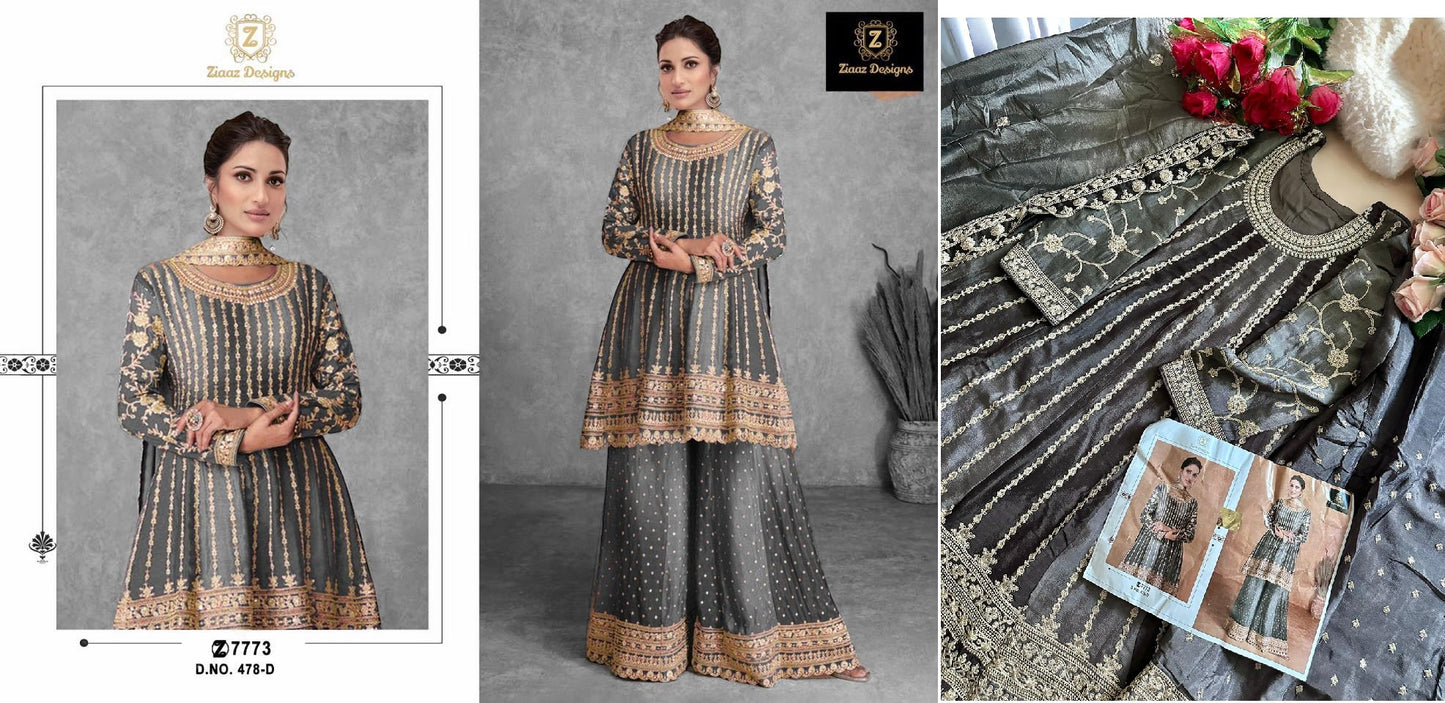 478D Ziaaz Designs Pakistani Salwar Suits
