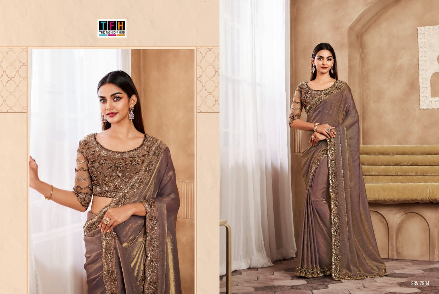 7904 Sarvaratna Tfh Sarees