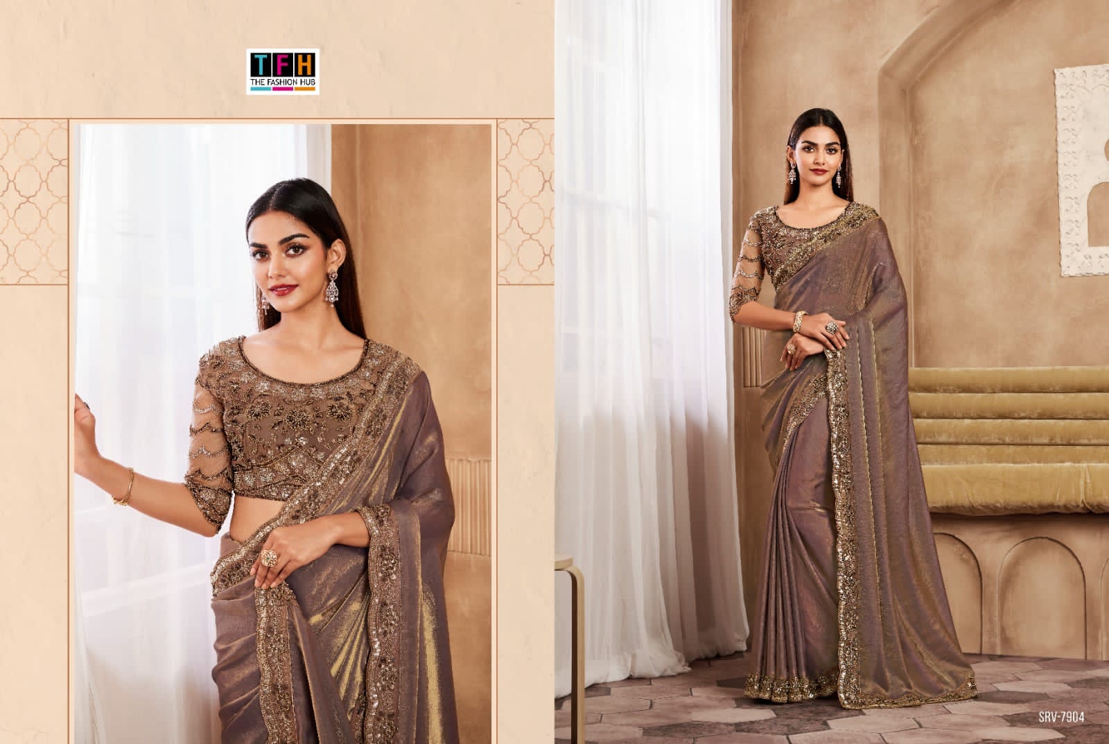 7904 Sarvaratna Tfh Sarees
