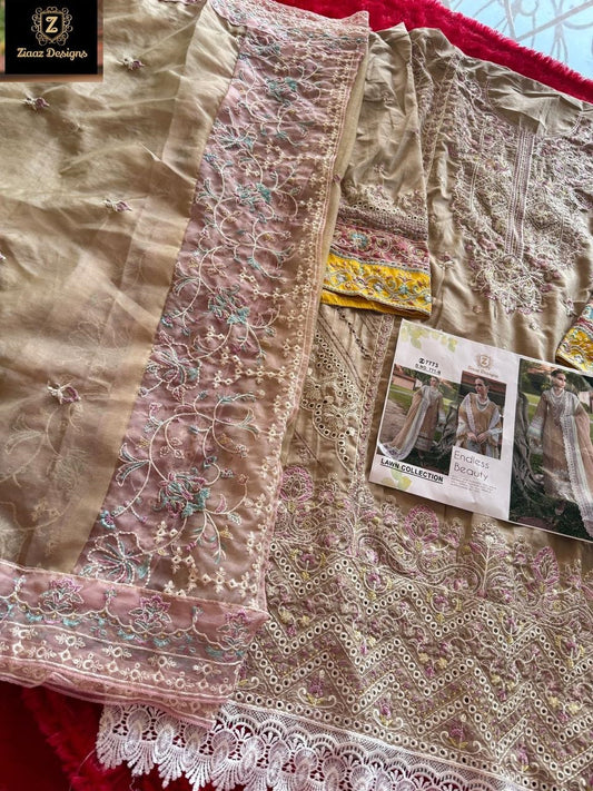 771B Ziaaz Designs Cotton Pakistani Salwar Suits