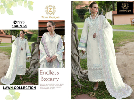 771G Ziaaz Designs Cotton Pakistani Salwar Suits