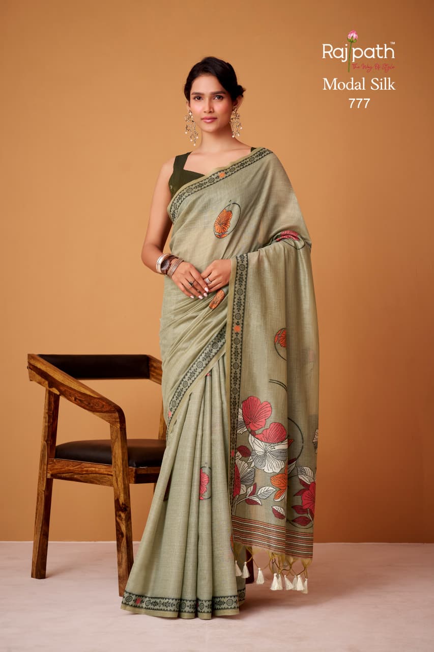 777 Silver Pearls Rajpath Cotton Sarees