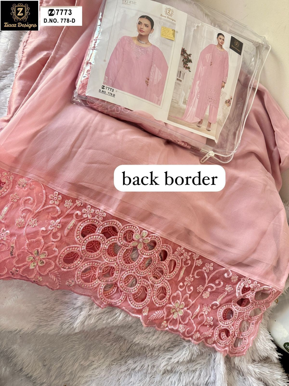 778D Ziaaz Designs Cutwork Pakistani Salwar Suits