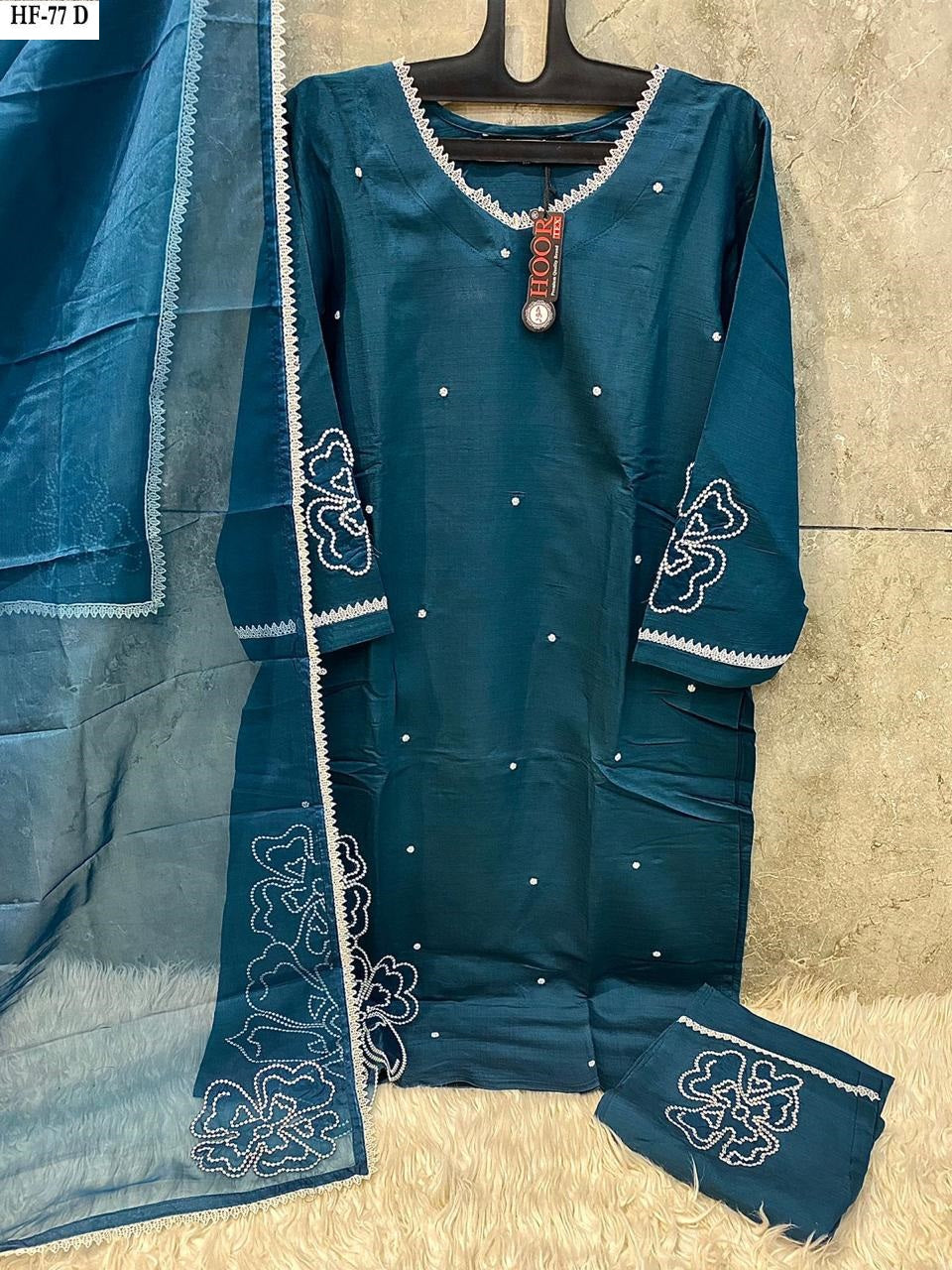 77D Hoor Tex Viscose Pakistani Readymade Suits