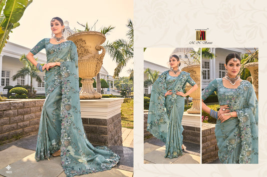7803 Shahi Poshak Vol 3 Mn Organza Sarees