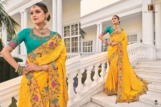 7809 Shahi Poshak Vol 3 Mn Crepe Sarees