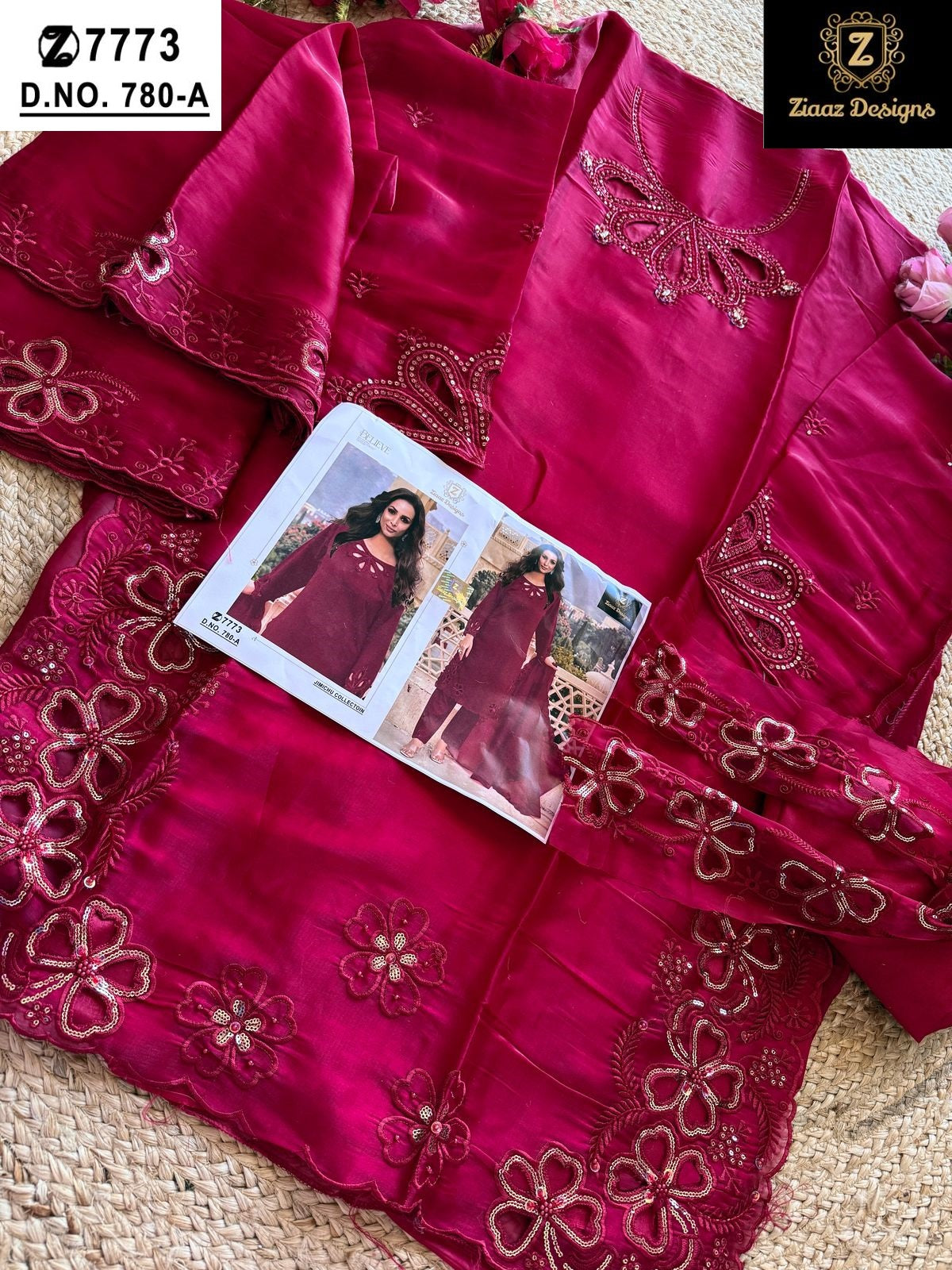 780A Ziaaz Designs Handwork Pakistani Salwar Suits