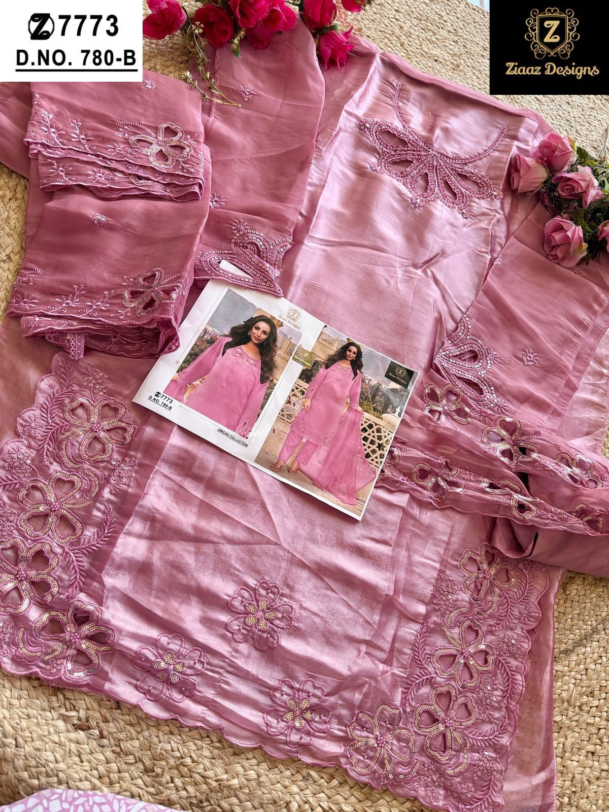 780B Ziaaz Designs Handwork Pakistani Salwar Suits