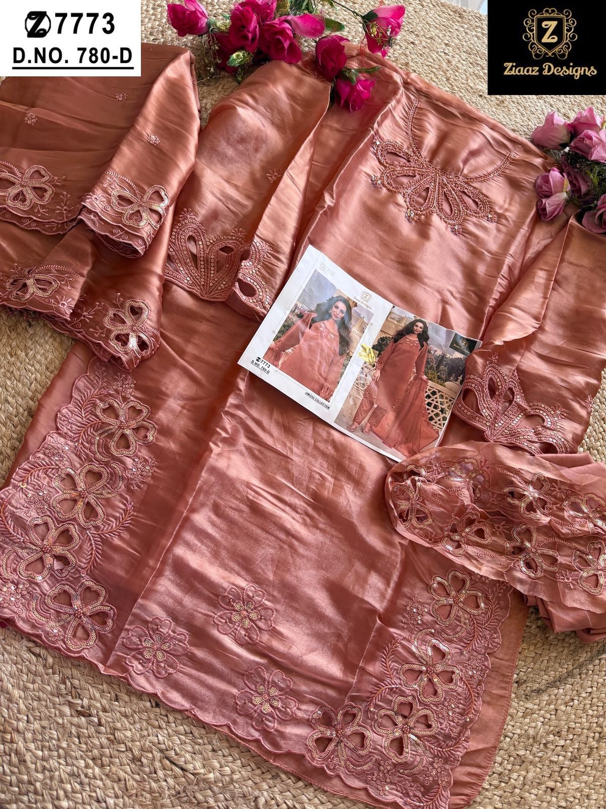 780D Ziaaz Designs Handwork Pakistani Salwar Suits