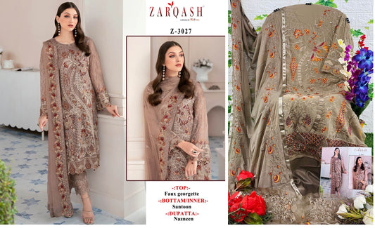 3027 Zarqash Pakistani Salwar Suits