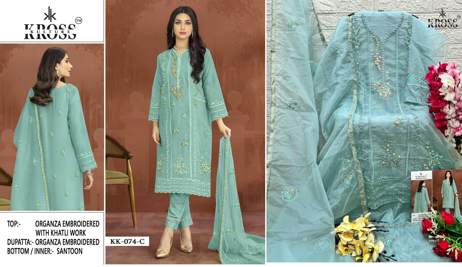 Kk-74C Kross Kulture Pakistani Salwar Suits
