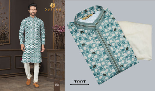 7007 Wedding Collection Vol 7 Outluk Mens Kurta Pyjama