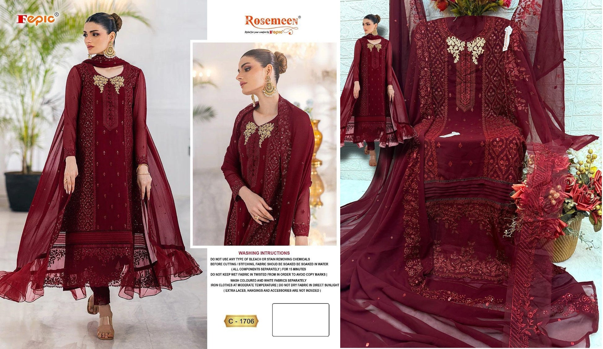 1706 Fepic Pakistani Salwar Suits