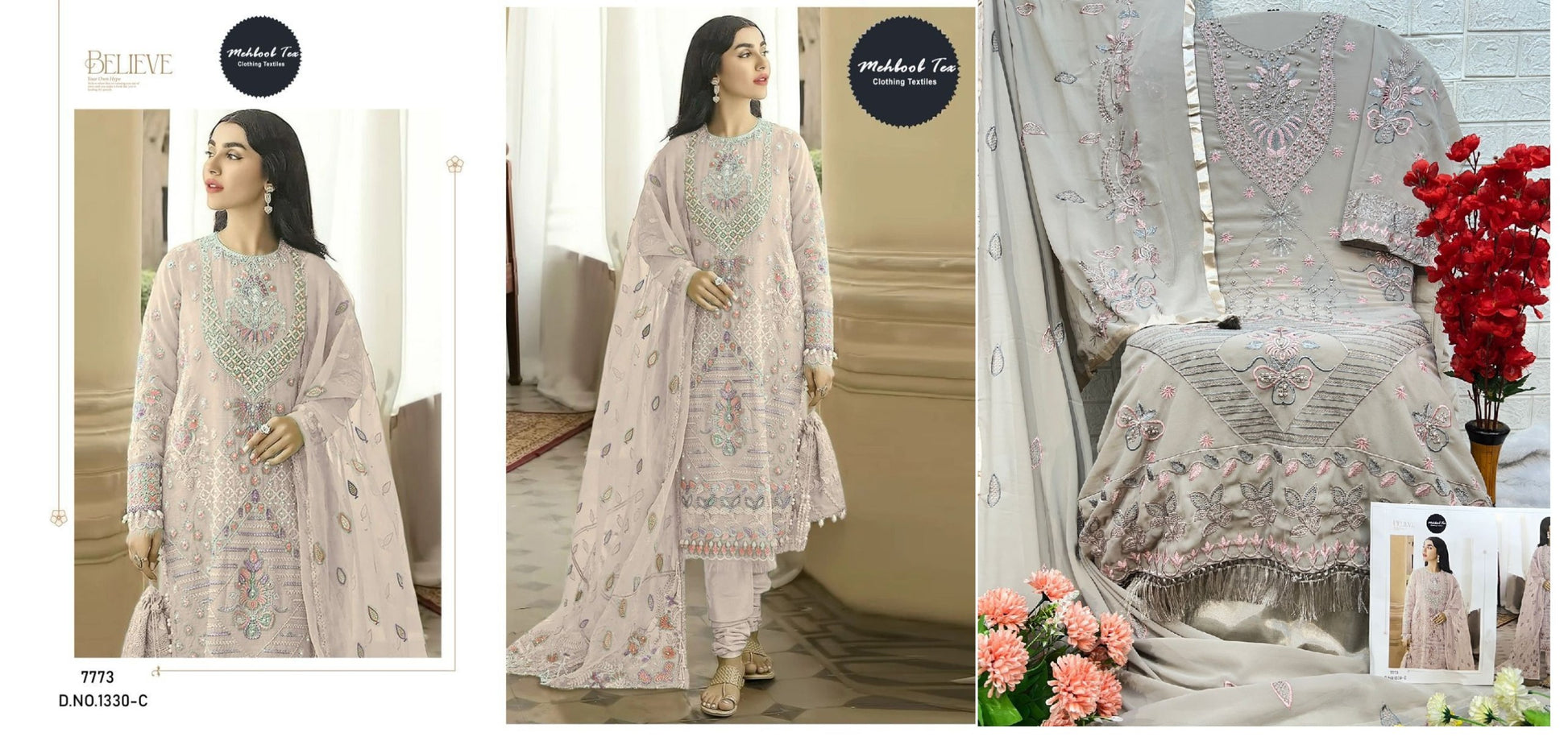 1330C Mehboob Tex Pakistani Salwar Suits