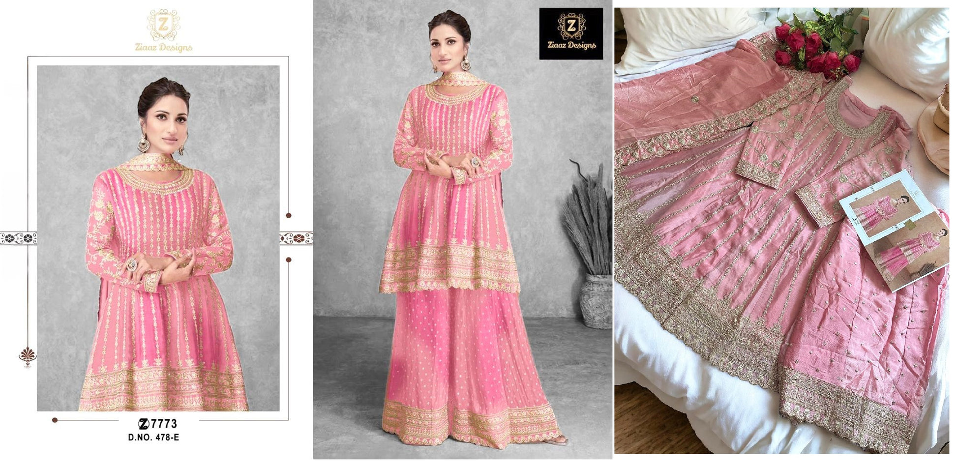 478E Ziaaz Designs Pakistani Salwar Suits