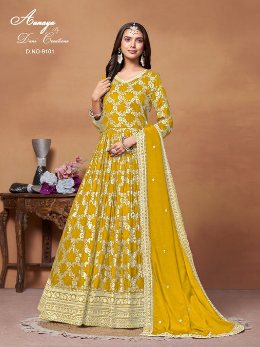 9101 Aanaya Vol 191 Dani Creation Unstitched Suits