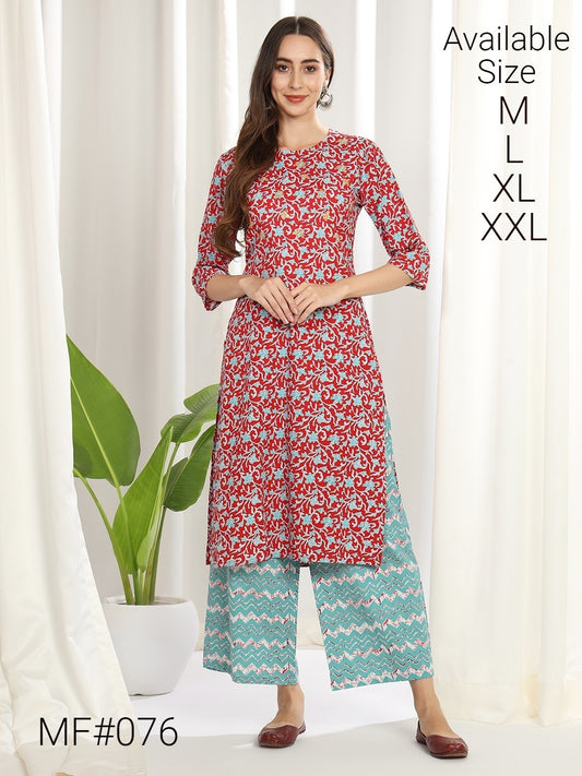 Mf 76 Msm Kurti Pant Set
