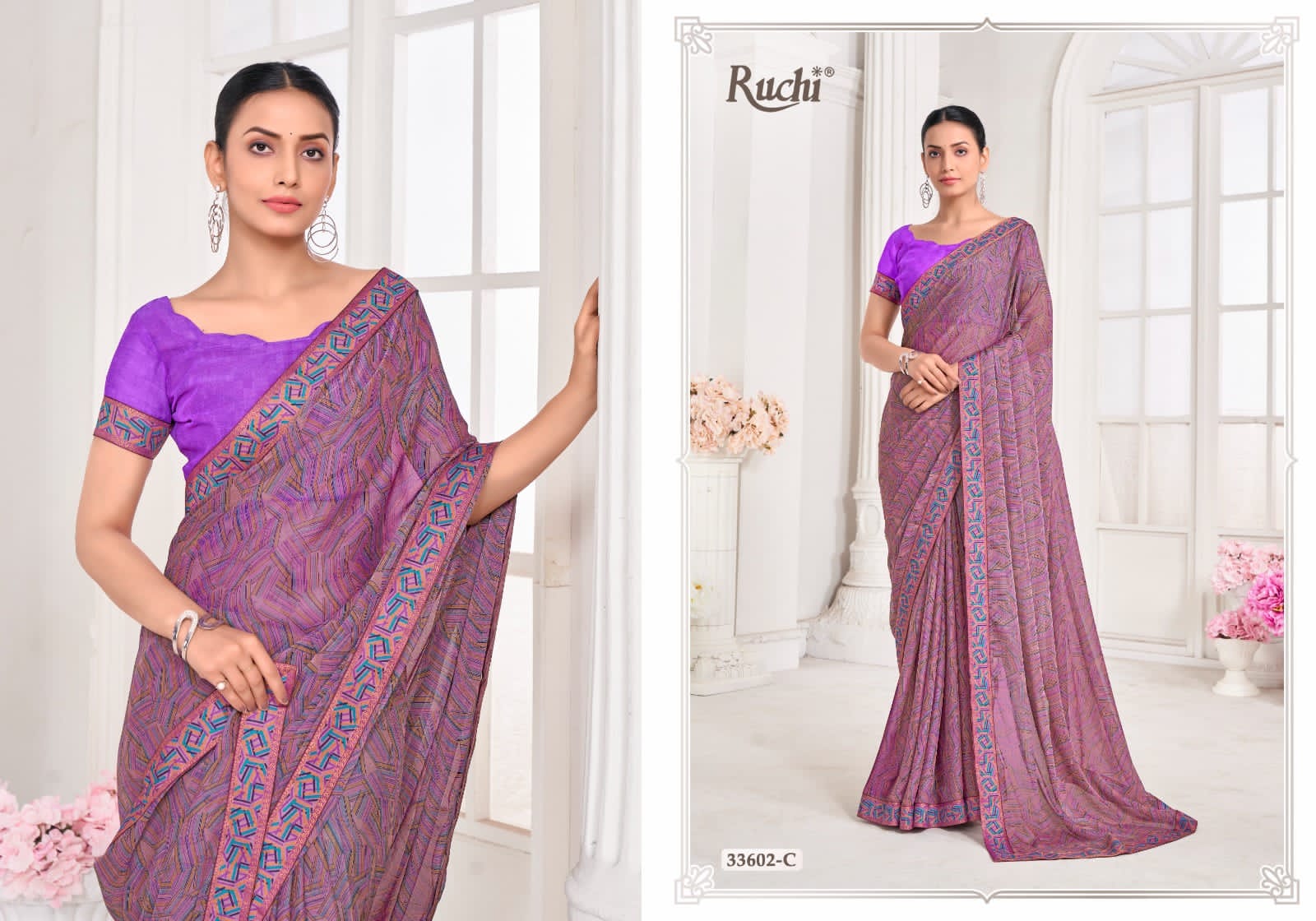 33602C Vanilla Vol 8 Ruchi Sarees