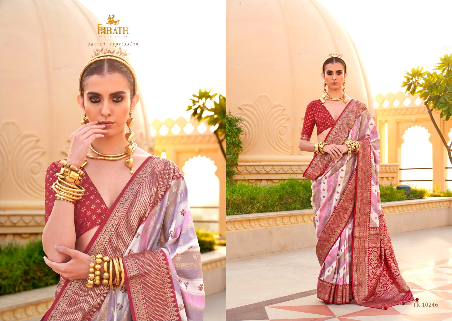 10246 Pratha Trirath Sarees