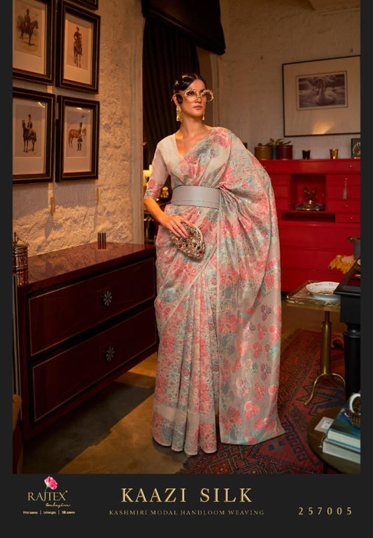 257005 Kaazi Silk Rajtex Sarees