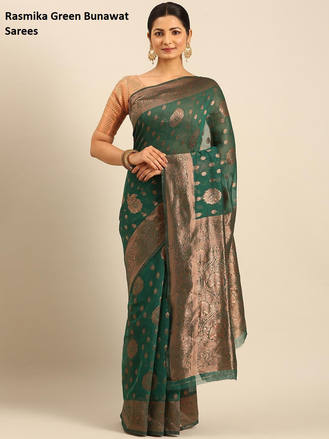 Rasmika Green Bunawat Sarees