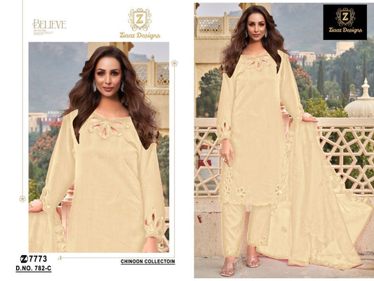 782C Ziaaz Designs Moti Work Pakistani Salwar Suits