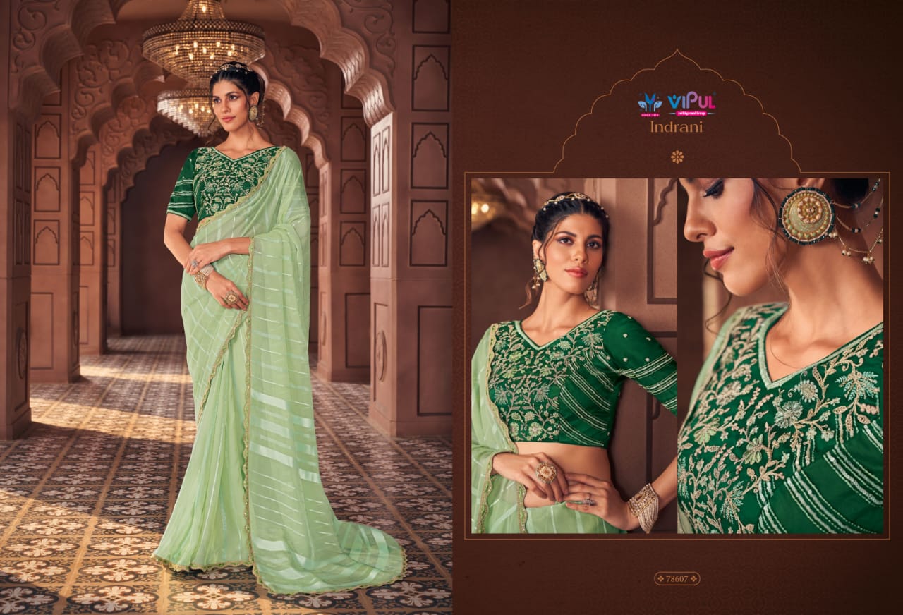 78607 Indrani Vipul Organza Sarees