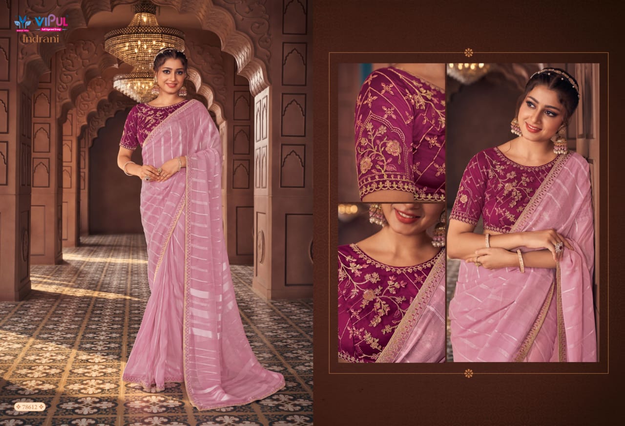 78612 Indrani Vipul Organza Sarees