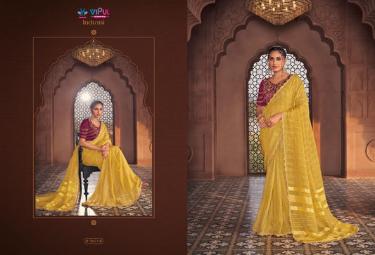 78613 Indrani Vipul Organza Sarees