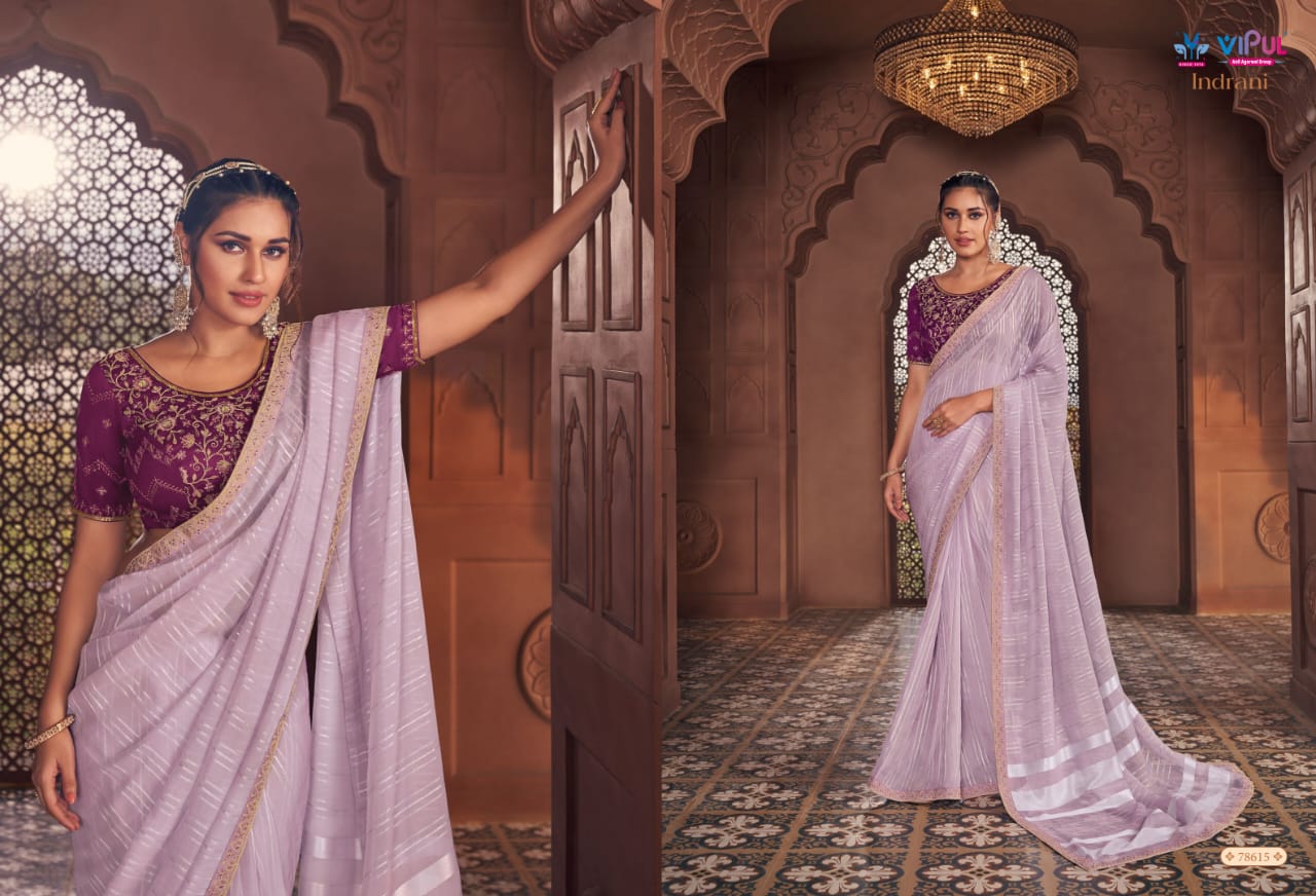 78615 Indrani Vipul Organza Sarees