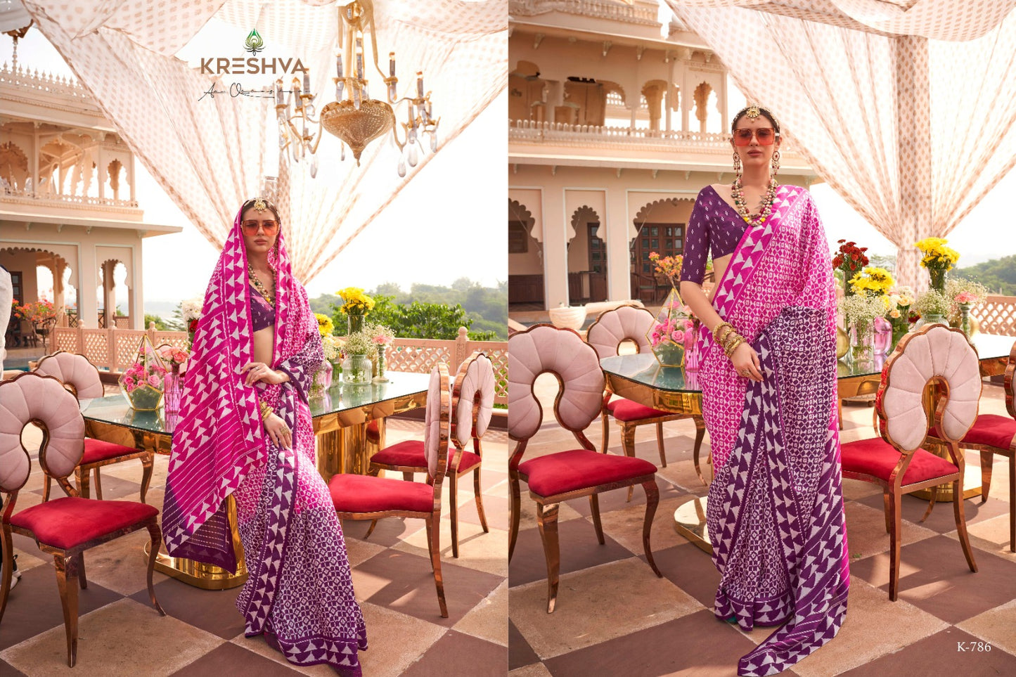786 Lagna Patola Kreshva Sigma Silk Sarees