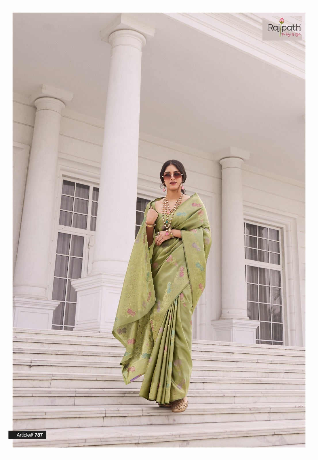 787 Koper Rajpath Kuraa Silk Sarees