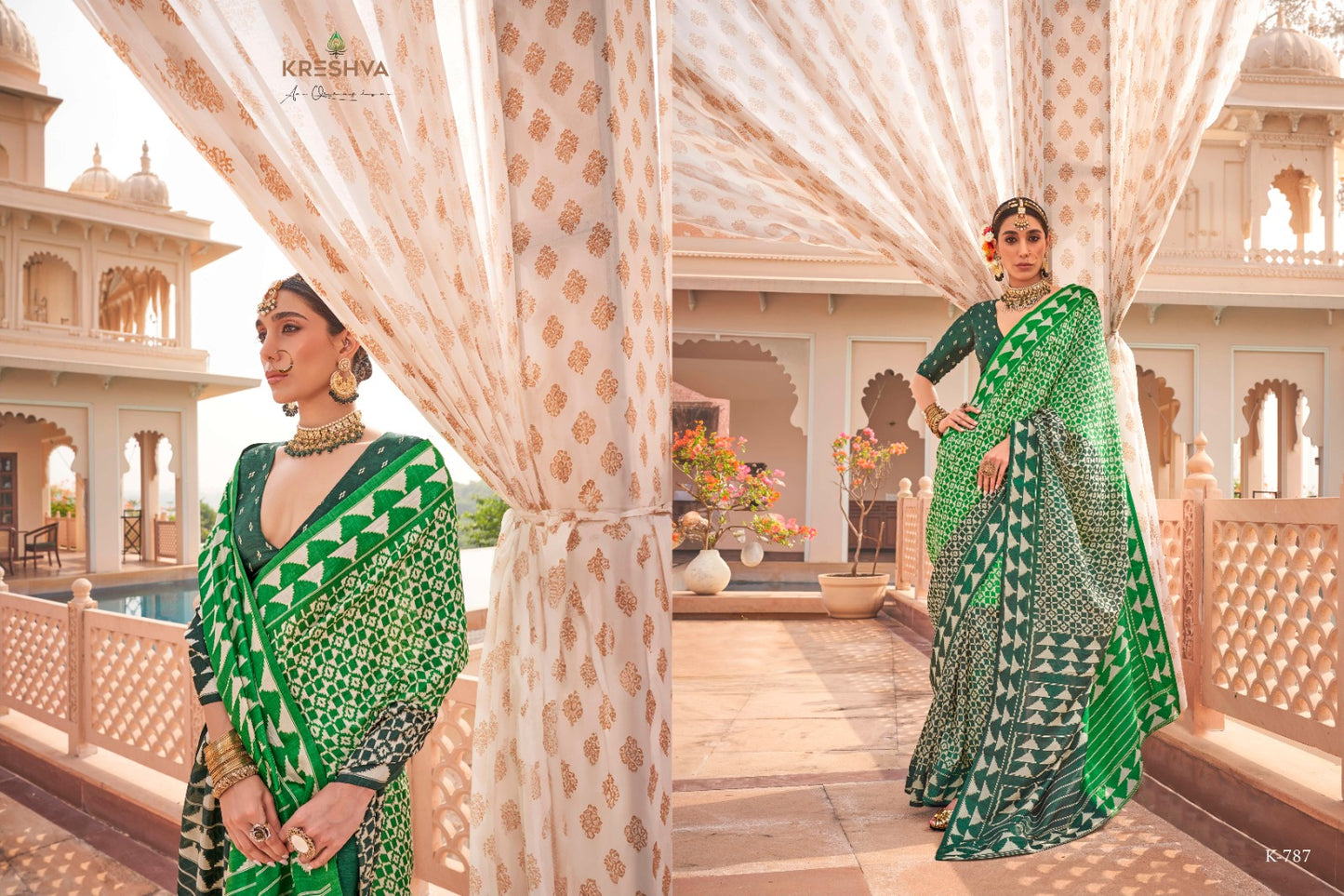 787 Lagna Patola Kreshva Sigma Silk Sarees