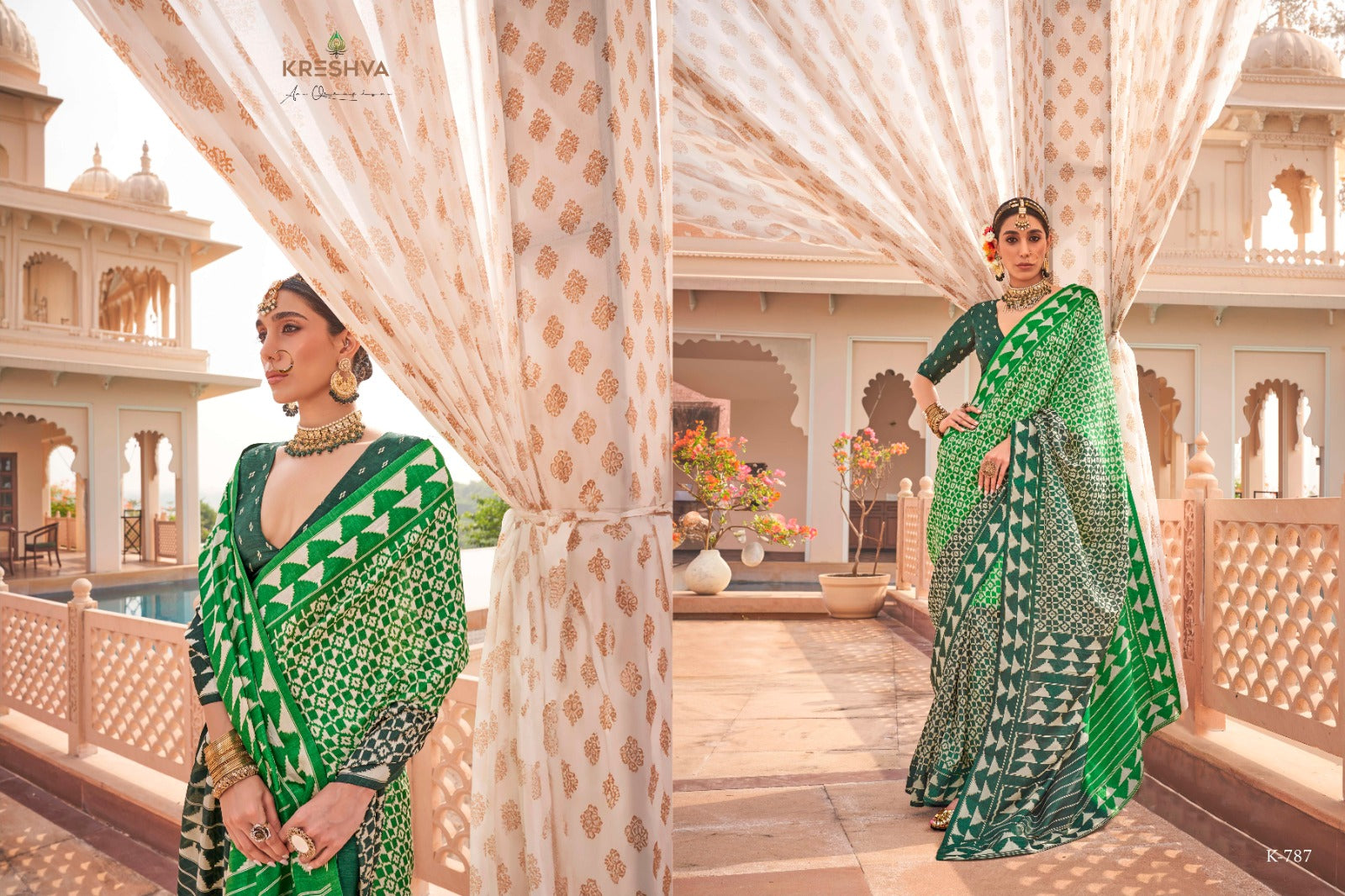 787 Lagna Patola Kreshva Sigma Silk Sarees