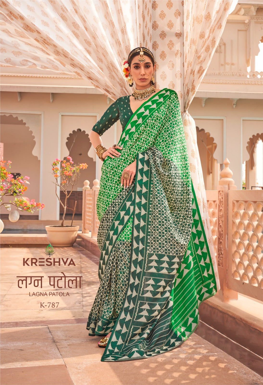 787 Lagna Patola Kreshva Sigma Silk Sarees