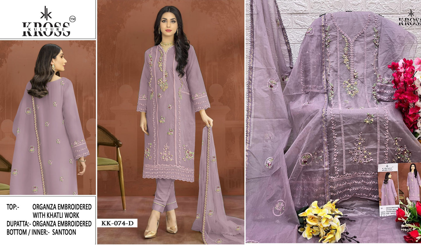 Kk-74D Kross Kulture Pakistani Salwar Suits