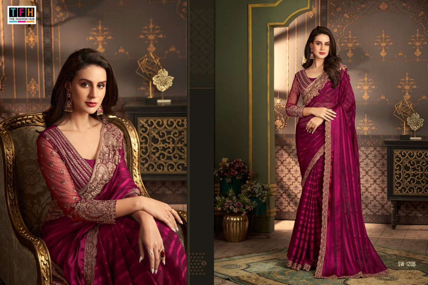 1206 Sandalwood Vol 12 Tfh Sarees