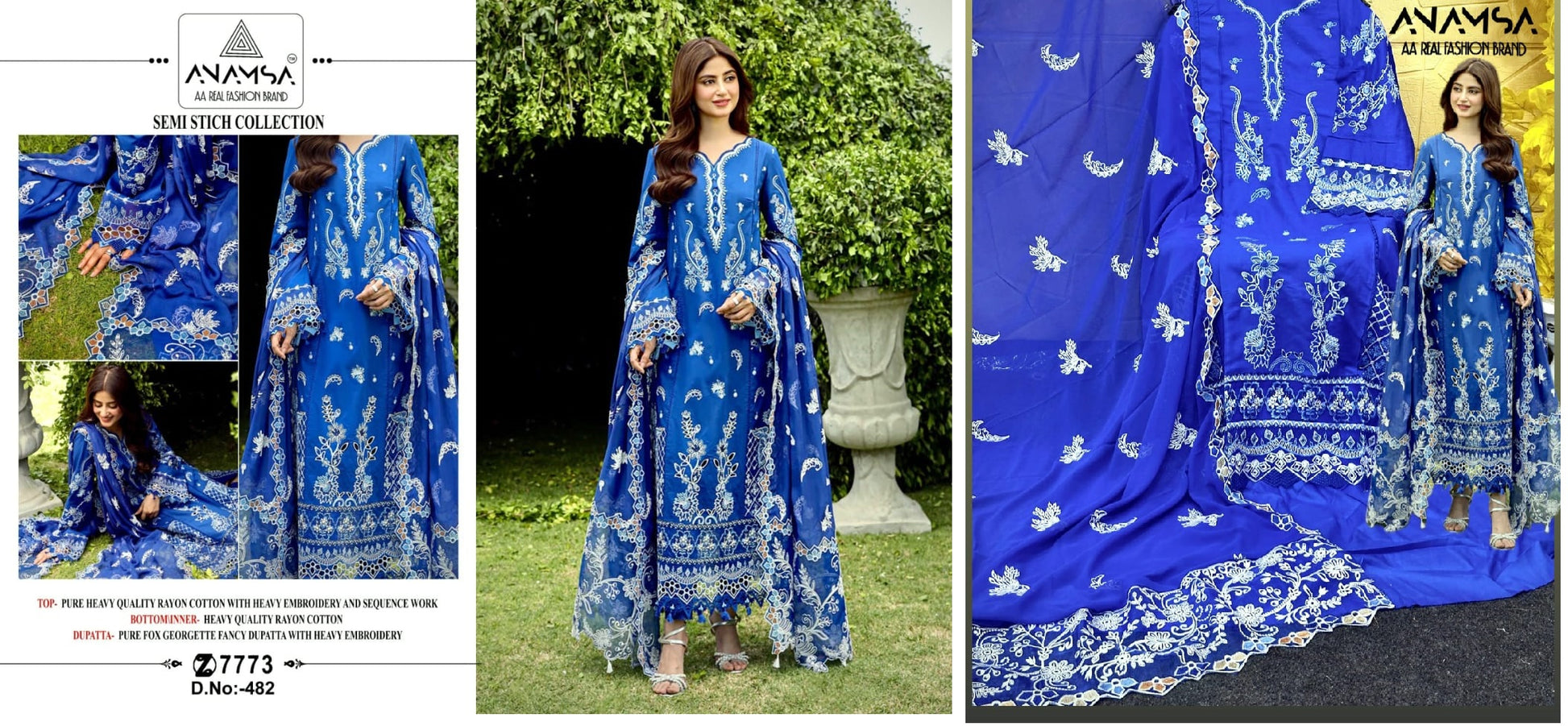 482 Anamsa Pakistani Salwar Suits