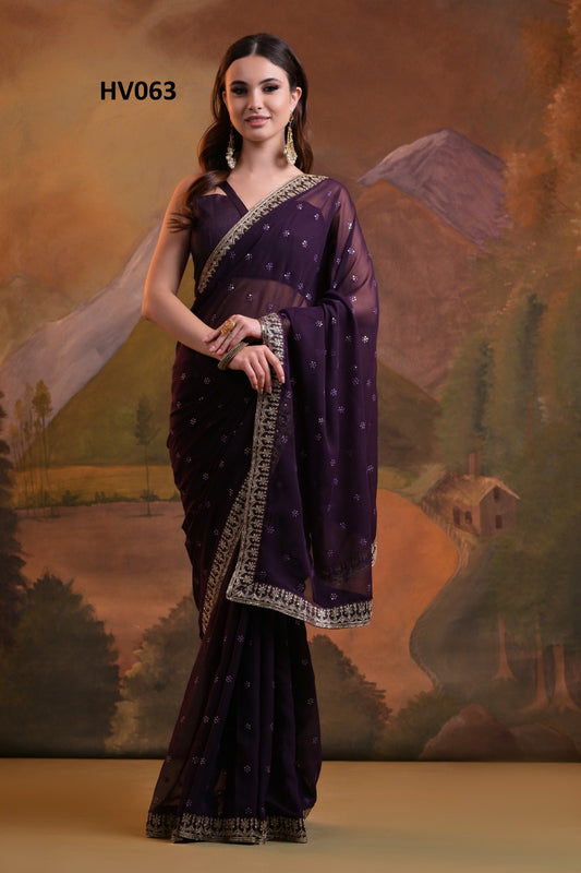 63 Tempo Fashion Berry Sarees