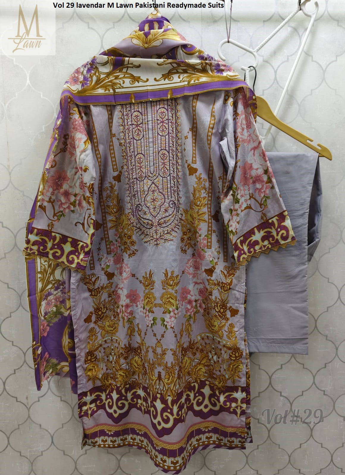 Vol 29 Lavendar M Lawn Pakistani Readymade Suits