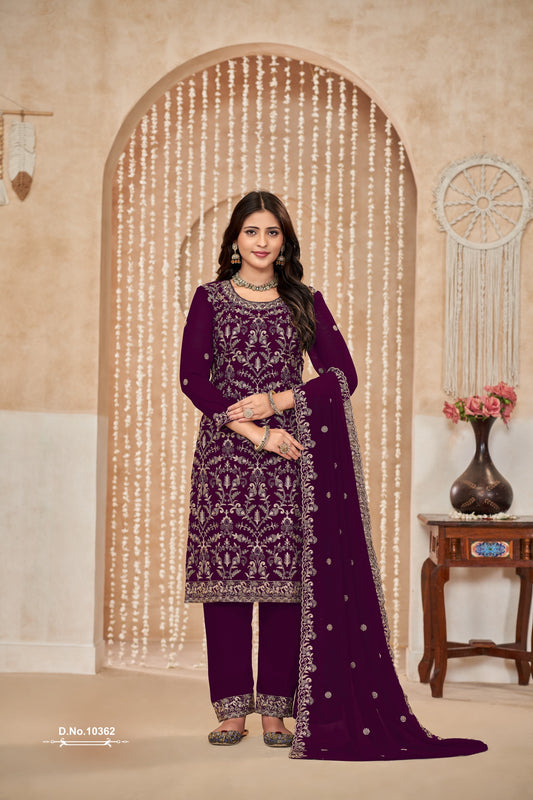 10362 Vol 36 Anjubaa Unstitched Suits