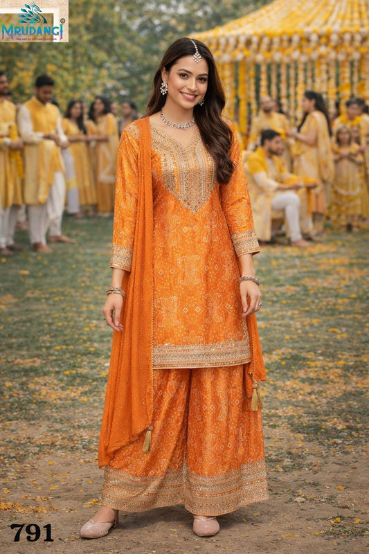 791 Kanishka Mrudangi Chinon Silk Readymade Suits