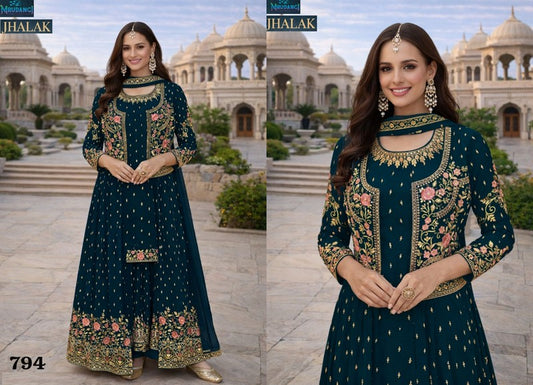 794-Jhalak Mrudangi Real Premium Georgette One Piece Gown