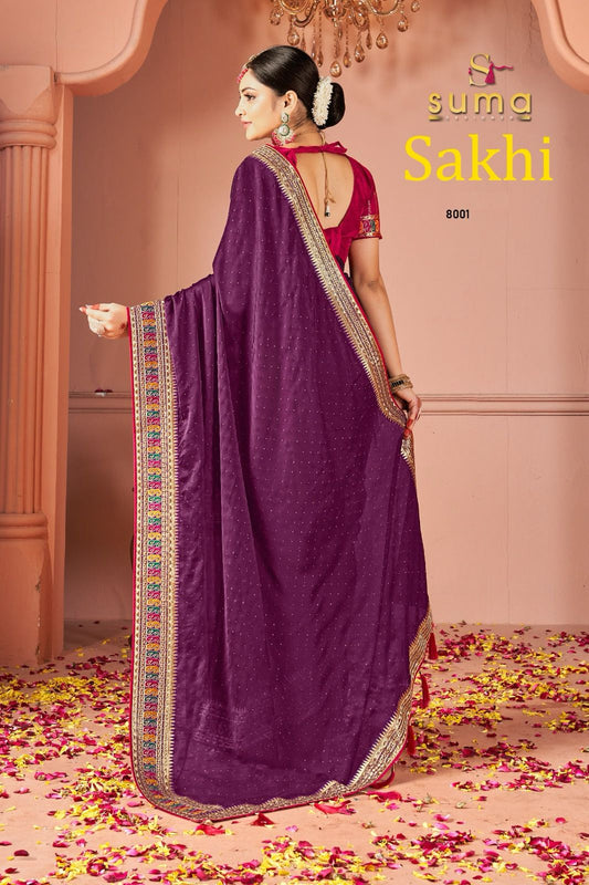 8001 Sakhi Suma Designer Rangoli Sarees